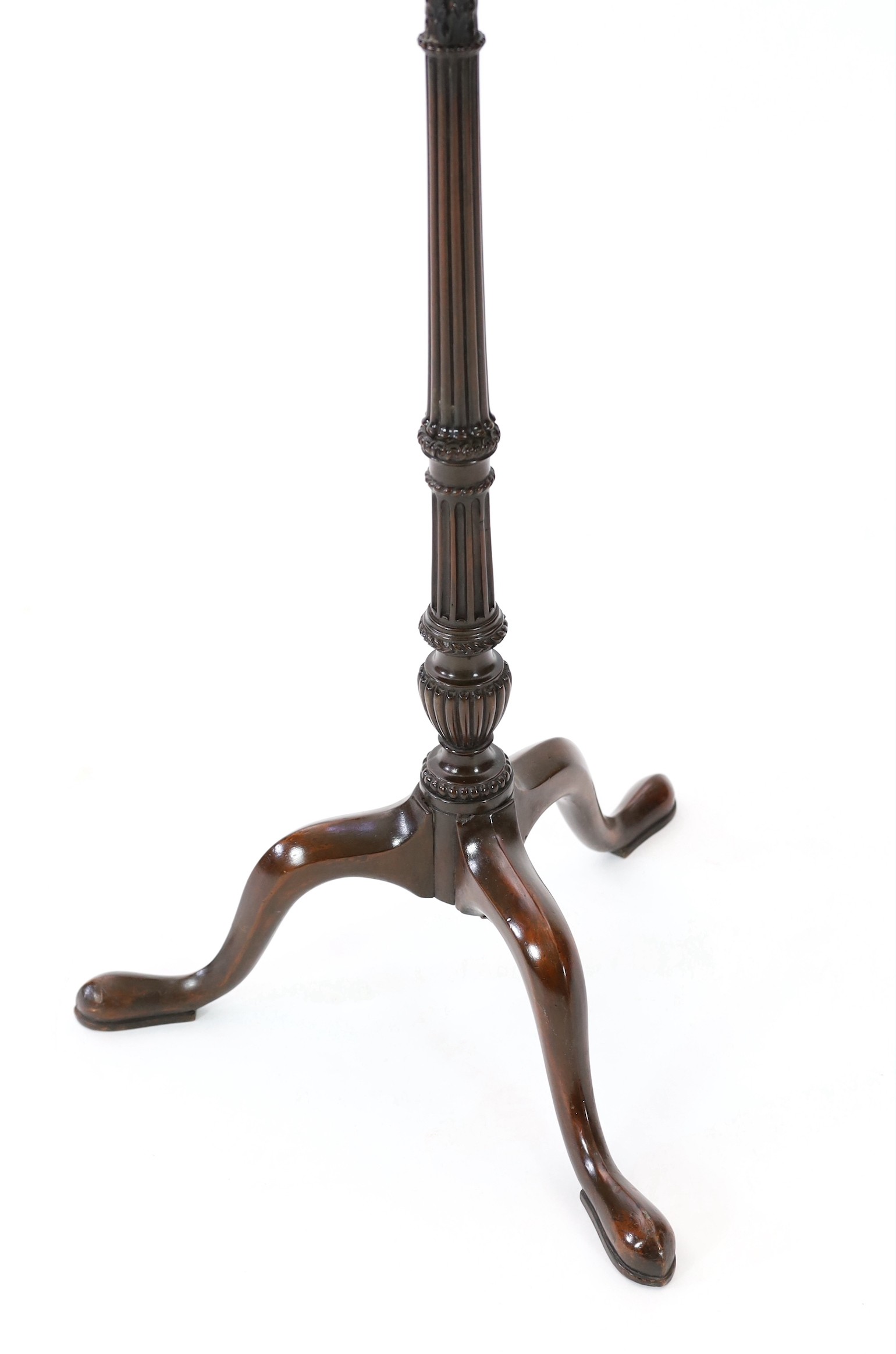 A George III style mahogany torchere